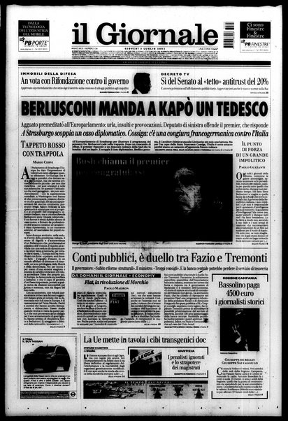 Il giornale : quotidiano del mattino